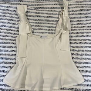 ASOS Cream Tie-Strap Blouse